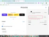 PAVOI10 coupon verification screenshot