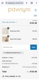 Sirbassetwinston10 coupon verification screenshot