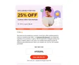 AP2025SL coupon verification screenshot
