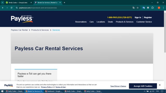 Payless Car Rental checkout page showing Payless Car Rental discount code box | Screenshot taken by SimplyCodes community member on Aug 18, 2024