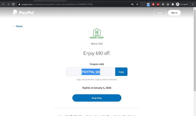 PayPal checkout page showing PayPal promo code box | Screenshot taken by SimplyCodes community member on May 7, 2021