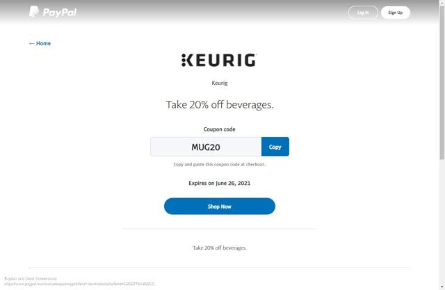 PayPal checkout page showing PayPal promo code box | Screenshot taken by SimplyCodes community member on May 12, 2021