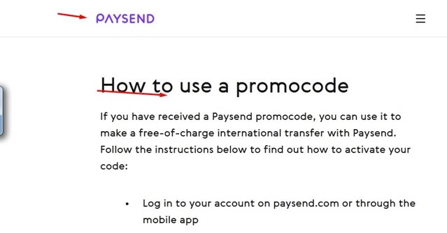 Paysend checkout page showing Paysend promo code box | Screenshot taken by SimplyCodes community member on Sep 29, 2022