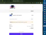 MERCH25 coupon verification screenshot