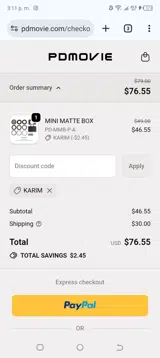 KARIM coupon verification screenshot