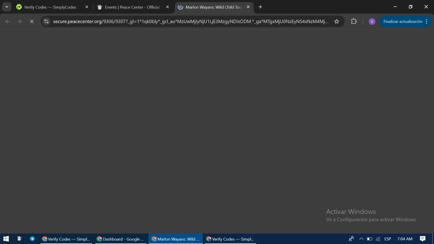 Peace Center promo code screenshot showing code CYBER applied at Peace Center checkout page. Uploaded by SimplyCodes community member GloriousCaptain3662 on Jan 30, 2025