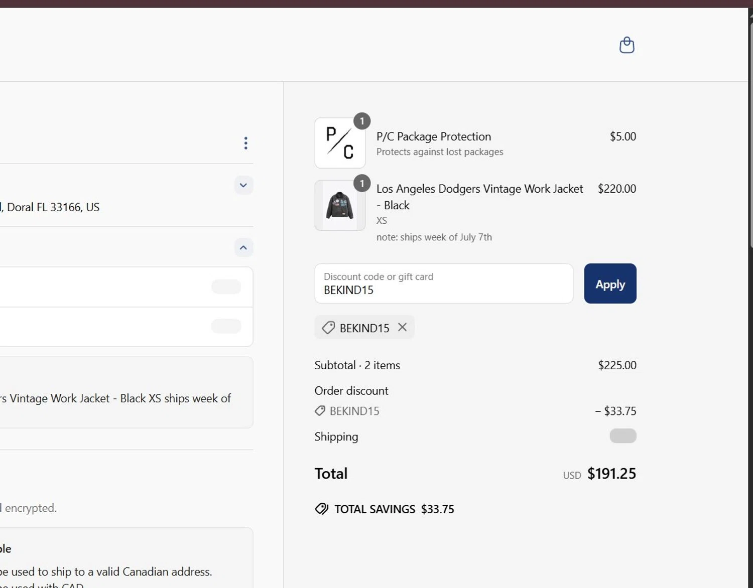 Peace Collective discount code screenshot showing code BEKIND15 applied at Peace Collective checkout page. Uploaded by SimplyCodes community member Milaya on Jun 28, 2025