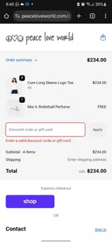 BLACKFRIDAY50 coupon verification screenshot