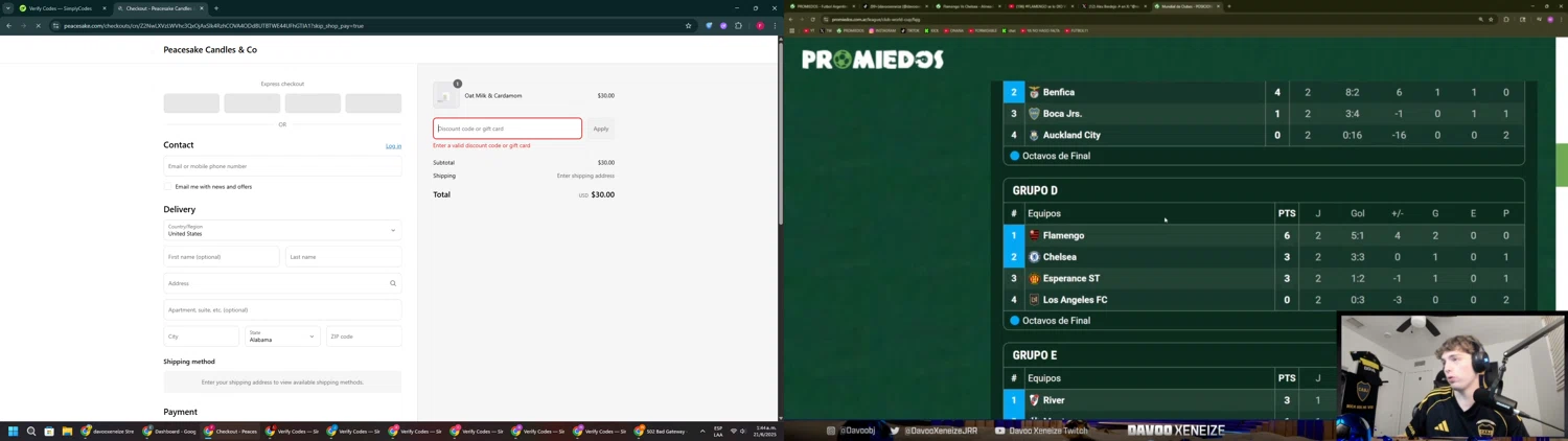 Peacesake Candles & Co. promo code screenshot showing code take10 applied at Peacesake Candles & Co. checkout page. Uploaded by SimplyCodes community member ExtraordinaryVirtuoso281 on Jun 21, 2025