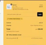 UKMILITARYHOME20 coupon verification screenshot