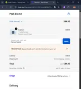 PBCOUPON10 coupon verification screenshot