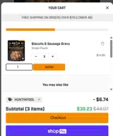HUNTINFOOL coupon verification screenshot