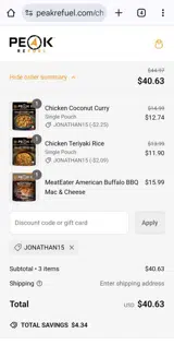 jonathan15 coupon verification screenshot