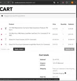 Peak Suspension coupon verification screenshot