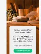 relax100 coupon verification screenshot