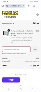 BOO10 coupon verification screenshot