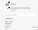 GIFT100 coupon verification screenshot