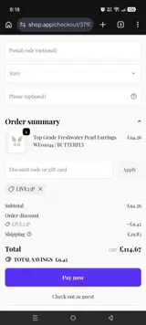 LIVE23P coupon verification screenshot