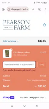 CHRISTMAS25 coupon verification screenshot