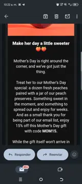 Mom15 coupon verification screenshot