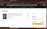 Pearson+ coupon verification screenshot