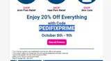 PEDIFIXPRIME coupon verification screenshot