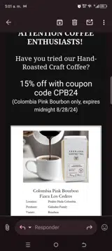 CPB24 coupon verification screenshot