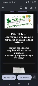 irish26 coupon verification screenshot