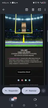 SB2026 coupon verification screenshot