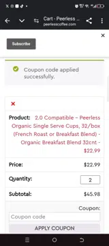 Bastille24 coupon verification screenshot