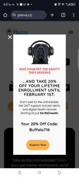 Buffalo716 coupon verification screenshot