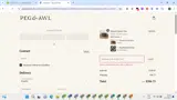 Peg and Awl coupon verification screenshot