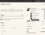 Peg and Awl coupon verification screenshot