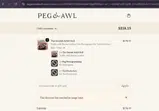 Peg and Awl coupon verification screenshot