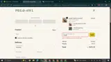 Peg and Awl coupon verification screenshot