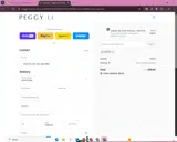 Peggy Li Creations coupon verification screenshot