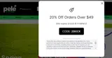 Pelé Soccer coupon verification screenshot