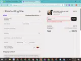 PendantLightie coupon verification screenshot