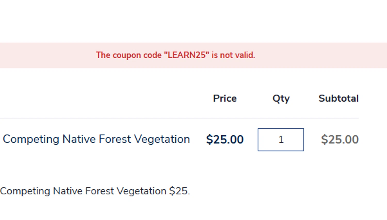 Penn State coupon code screenshot showing code LEARN25 applied at Penn State checkout page. Uploaded by SimplyCodes community member YISUZZ on Oct 18, 2025