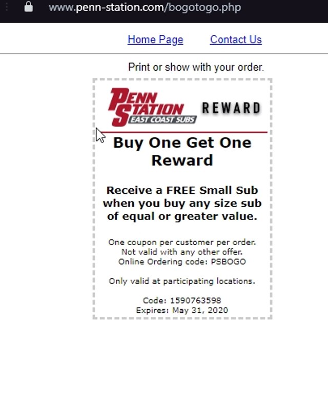 Penn Station Coupons up to 5 Off October 2024