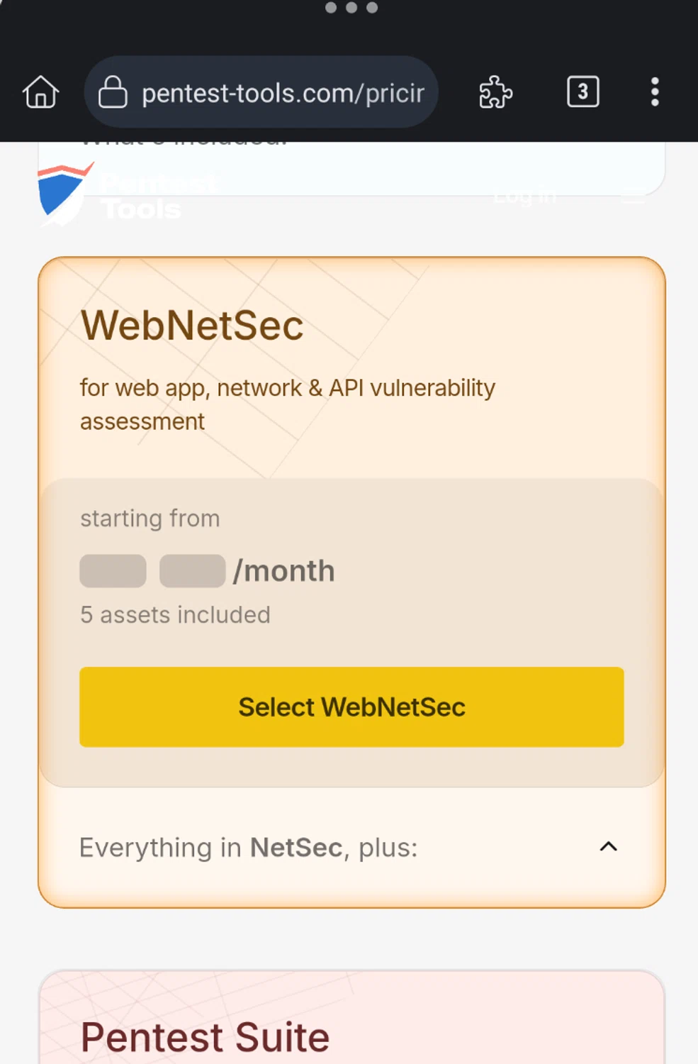 Pentest-Tools.com promo code screenshot showing code NahamSec10 applied at Pentest-Tools.com checkout page. Uploaded by SimplyCodes community member ExtraordinaryMaestro4194 on Sep 3, 2025