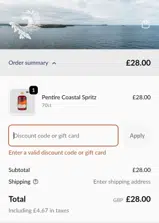 TRYPENTIRE coupon verification screenshot