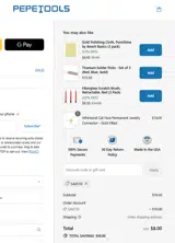 Pepetools coupon verification screenshot