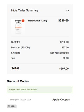 Peptide Sciences Promo Codes & Black Friday 2024 Deals - 15% Off