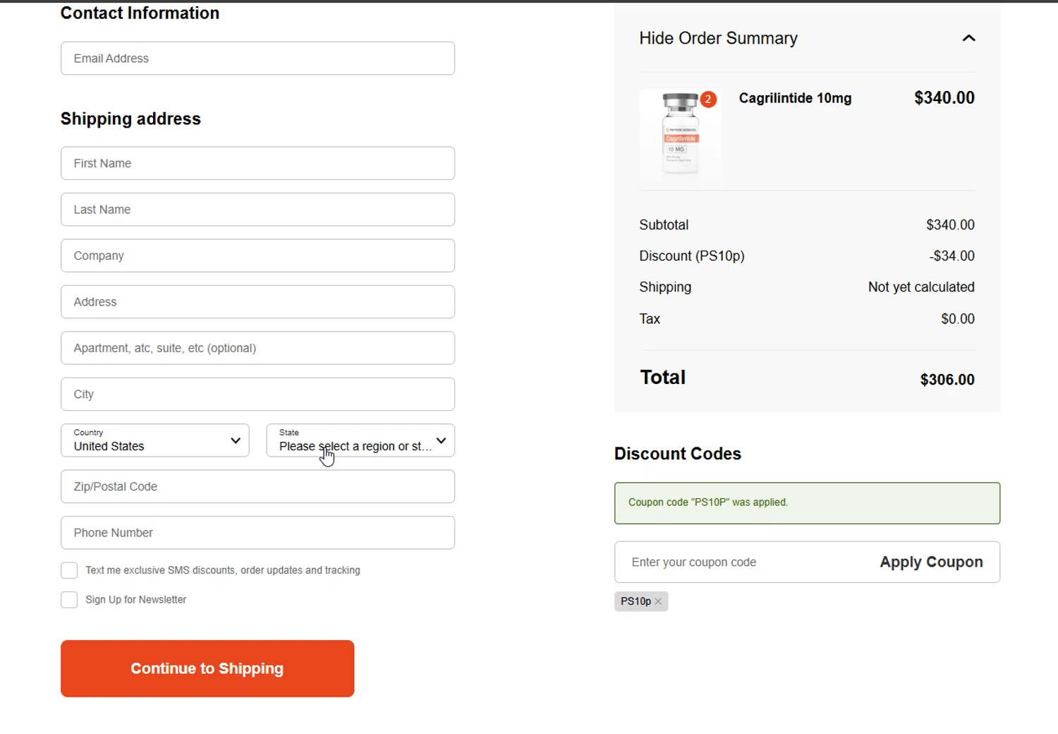 Peptide Sciences Promo Codes 10 Off January 2025