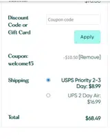 Peptides.GG coupon verification screenshot