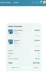 Peptora coupon verification screenshot