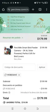 robesave coupon verification screenshot