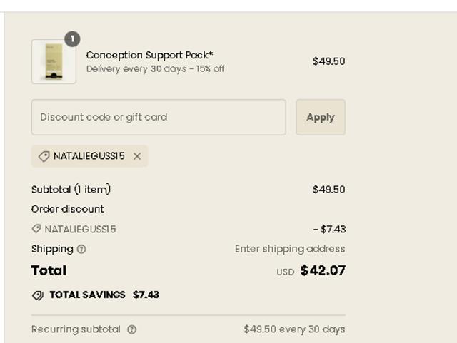 Perelel checkout page showing Perelel discount code box | Screenshot taken by SimplyCodes community member on Sep 15, 2024