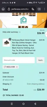 M02LVVB9 coupon verification screenshot